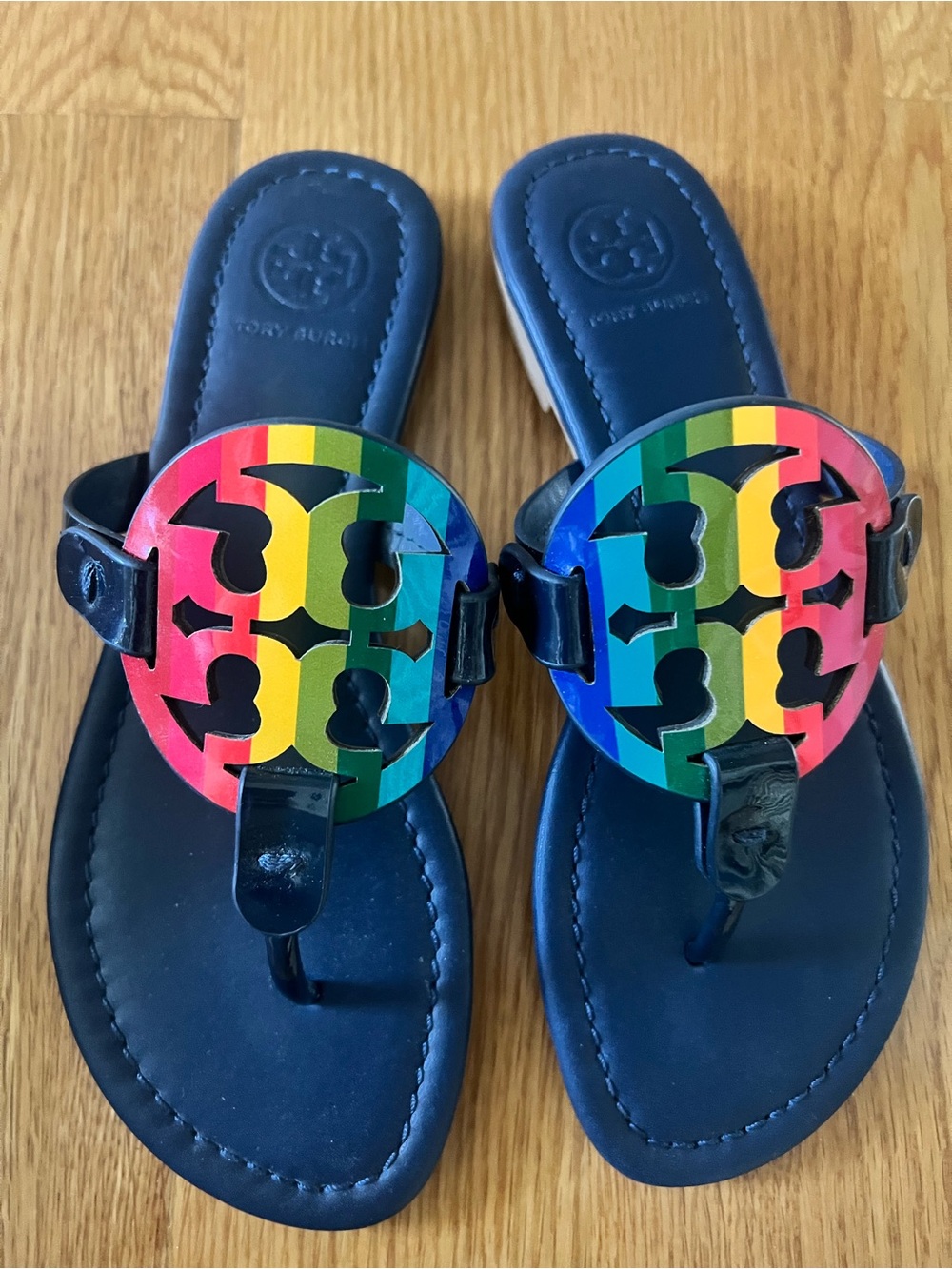 Brand New Tory Burch Miller with Rainbow Logo